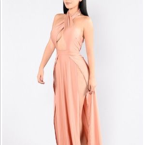 Halter maxi dress